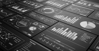 Visual representation of data used in artificial intelligence.
