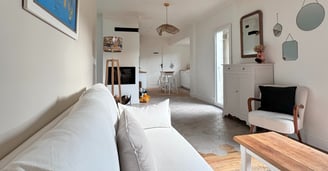salon de maison de plage