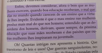 livro - Da educação das meninas. 