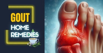 Photo illustrating natural remedies for gout