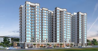Daytime elevation of residential project in Panvel near Hiranandani Fortune City