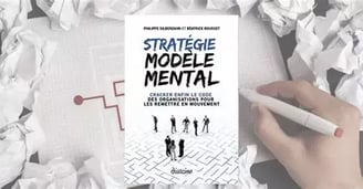 couverture ouvrage stratégie modèle mental avec dessins d'humains