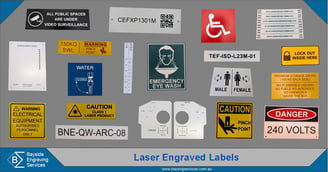 Laser Engraving, Engraving, Laser Engraved Labels