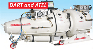 a tankless water heater with a red sign that says dart and dart