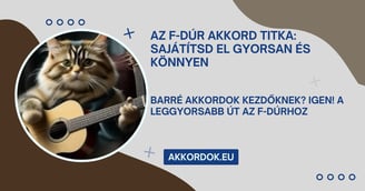 Gitár lecke kezdőknek: Az F dúr akkord