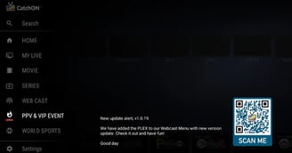 catchon tv app ppv section