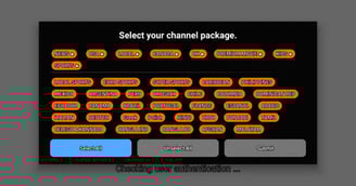 select channel package for catchon tv app