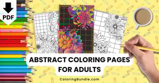 abstract coloring pages for adults