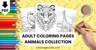 adult coloring pages animals