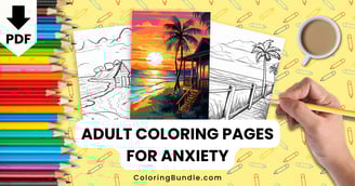 adult coloring pages for anxiety