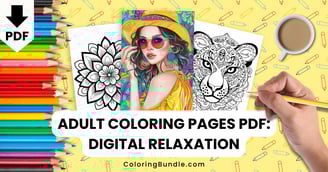 adult coloring pages PDF