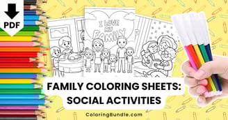 family coloring sheets