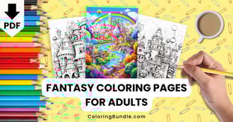 fantasy coloring pages for adults