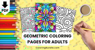geometric coloring pages for adults