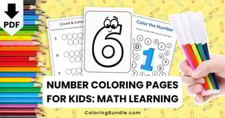 number coloring pages for kids