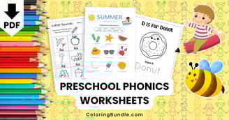 preschool phonics worksheets