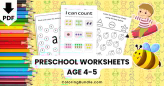 preschool worksheets age 4-5