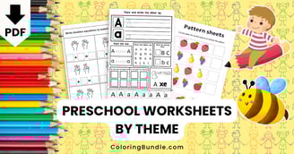 preschool worksheets by theme
