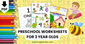 preschool worksheets for 3 year olds
