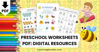 preschool worksheets PDF
