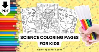 science coloring pages for kids