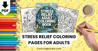 stress relief coloring pages for adults