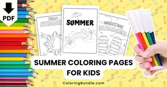 summer coloring pages for kids