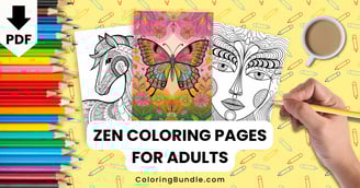 zen coloring pages for adults
