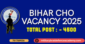 BIHAR CHO APPLICATION FORM 2025
