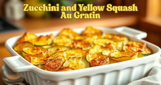Zucchini and Yellow Squash Au Gratin
