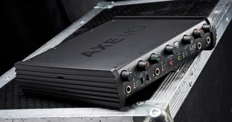 a close up of a sound box with a microphone