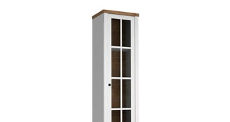 Vitrine Parma A138 lefkas blanche et chêne 