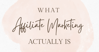 What affiliate marketing is 