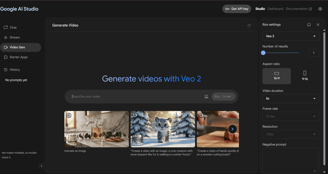 Google studio Veo 2