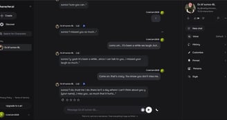 talk, play, call with character.AI