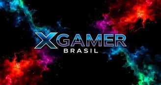 a colorful, abstract, and colorful logo for the x - gamer brasil
