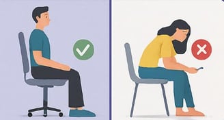 posture sitting up straight