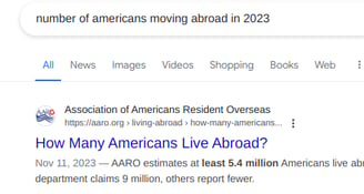 screenshot of a google search 