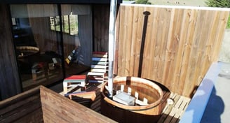 cabaña en pichilemu con tinaja