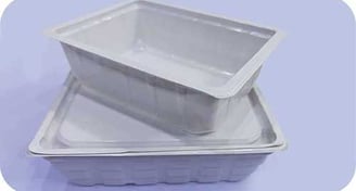 White Rectangle Container with Lid