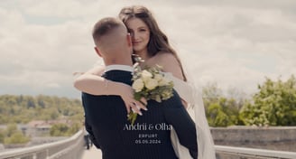 a bride and groom are posing for a photo