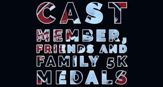 Walt Disney World and Disneyland Cast Member, Family and Friends 5K Medals