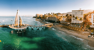 vista panoramica do jalisco em puerto vallarta mexico