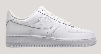 a white nike air force 1 low sneakers