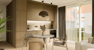 Interjeras, gyvenamasis namas, privatus