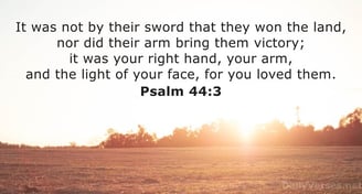 it was your right hand, your arm, and the light of your face, for you loved them.