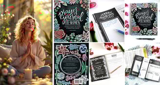 Woman Praying and a Prayer Journal