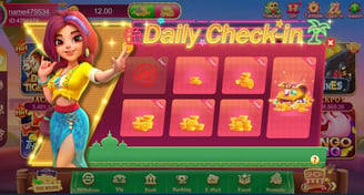 Daily Checkin Rewards in lucky pkr.