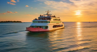 a ferry cruise heading to Captiva Island in Southwest Florida