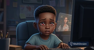 criança chorando vendo tv